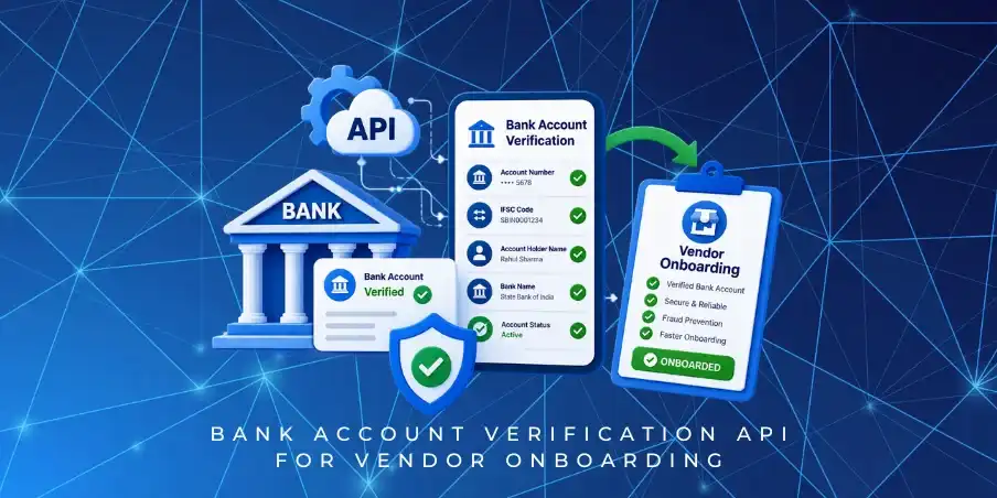 bank account verification API for vendor onboarding